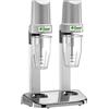 Frullatore frappè da banco doppio - Bicchiere lexan Lt. 0,5+0,5 - 120+120 Watt