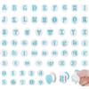Zocipro 62 Pezzi Formine per Biscotti Lettere e Numeri con Espulsione, Stampini in Plastica per Pasta di Zucchero , Riutilizzabili per Decorazione di Torte e Dolci