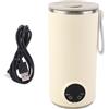 POENVFPO Trovine Elettriche Bollitore Elettrico da 400 Ml in Acciaio Inossidabile Cordless con 55 ° C Tieni Caldo per il caffè da tè Al Latte per Bambini in Campeggio da Viaggio Hotel