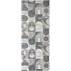 SaRani Tappeto al Metro Assorbente per Esterno e Interno, adatta per Corridoio Bordo Piscina, Doccia, Passatoia Antiscivolo Multiuso Aquamat (Curve Astratte Tortora 4076-3, 250x65 cm)