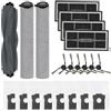 Carylozet Kit parti di ricambio per MOVA S70 Roller - S70 For Ultra & Pro: spazzola principale - spazzole laterali - per filtri HEPA, panni mocio e accessori sacchetti per la polvere (B)