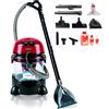 briebe Vira Aspirapolvere Lavatappezzeria per Auto, Pulitore per Macchie di Animali, Ideale per Tappeti, Divani, Materassi, Aspirare Umido / Secco, Serbatoio: 4,5L Acqua Pulita/10L Rifiuti, VC1112
