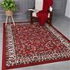 VIMODA Tappeto classico Orient a trama fitta per soggiorno, rosso marrone, dimensioni: 200 x 290 cm