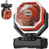 COZII Ventilatore portatile, 20000mAh alimentato a batteria, ventilatore da campeggio