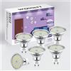 wowatt Lampadine Faretti GU10 LED 5W Luce Bianca Calda 2800K 420lm, 6 pezzi | Lampadina LED GU10 230V Equivalenti a 40W per Luci da Binario, 120° Angolo del Fascio,Non Dimmerabile