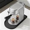 Volminex Tappetino Macchina Caffe per De'Longhi Dedica, Tappeto in Silicone per Ninja, Tappetino Antiscivolo Cucina per Nespresso, Tappetino da Bar, Accessori per Macchine da Caffè (Nero, 40×20cm)
