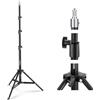 NEEWER BASICS Stativo per Luce Fotografica da 6ft/180cm, Treppiede Luce Pieghevole in Metallo a 4 Sezioni con Vite da 1/4 e Perno da 5/8 per Fotocamera, Ring Light, Accessori, Max 5kg, ST180B