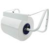 Portarotolo a Parete 40x20x23 cm Dispenser Carta Industriale Cucina Bagno Garage Ufficio Palestre Bianco/Nero Metallo - Made in Italy