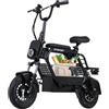 ETEKHOP Monopattino elettrico EP-X80 da 800 W con batteria da 48 V e 20 Ah, velocità massima 24 mph, autonomia 50 mph, include sedile e cestino, pneumatici fuoristrada da 14 pollici