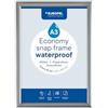 Europel Cornice a Scatto A3 per Esterni, Impermeabile IPX4, Profilo in Alluminio Anodizzato 25 mm, Colore Argento, Pellicola Antiriflesso UV, per Poster 29,7 x 42 cm