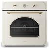 Klarstein Victoria Forno da Incasso 70 L - Forno elettrico, 9 funzioni, timer, 50-250 °C, design retrò, 10 livelli, porta rimovibile per una facile pulizia, avorio