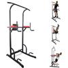 Mobiclinic®, Power tower Dip Station, Regolabile su 8 Altezze, Schienale Regolabili, Stazione di Trazione Muscolare, Torre Multifunzionale, Robusta, Palestra Domestica, Pull-up, Multifit