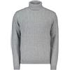 SUN 68 MAGLIONE DOLCEVITA IN LANA E CACHEMIRE TRECCIA