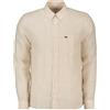 LACOSTE CAMICIA IN LINO A RIGHE