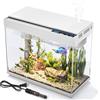 Vehipa Acquario, Vasca per Pesci Betta da 9 Litri con Riscaldatore, Umidificatore 3 in 1 Pompa - Filtrazione, Ossigenazione e Circolazione, Display Della Temperatura, Luci Temporizzate a 7 Colori
