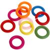Buwei 10 Pz/set Anello di Legno Pappagallo Morso Masticare Giocare Naturale Anelli Colorati Decorazione Uccelli Parrocchetto Giocattolo Accessori FAI DA TE