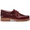 Timberland Authentic 3-Eye Lug Handsewn Scarpe da Barca Uomo Bordeaux