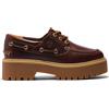 Timberland Stone Street Scarpe da Barca Plateau Donna Marrone ROOTBEER