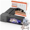 Vistroll Trappola per Topi Elettrica 2000V con 3 Scomparti per Esca, Trappola Elettrica per Piccoli Topi Ricaricabile, Trappola per Topi da Interno con Indicatore LED, Riutilizzabile per Casa, Cucina e Garage