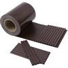 HENG FENG Strisce Frangivista PVC per ringhiere 50m x 19cm, Marrone