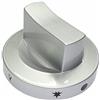 Franza Manopola Universale Ø 8 mm. Colore Argento Silver serigrafata per Barbecue BBQ cucine Piani Cottura industriali Professionali - M9005-1 Pezzo