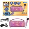 Lexibook, Disney Stitch, Altoparlante Wireless Luminoso Angel con Microfono, Suono Stereo, Karaoke, Porte USB e per schede SD, Batteria Ricaricabile, Maniglia per Il Trasporto, Rosa, BTP585D1ZLXB