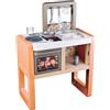 Smoby - Cucina Vaniglia - con forno, piano cottura, lavello e 11 accessori - Prodotto in Francia