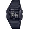 Casio Retro Vintage - Orologio da polso da unisex al quarzo Casual bracciale e cassa in Resina di colore Nero display analogico nero - W-800H-1B