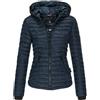 Navahoo Kimuk giacca mezza stagione da donna con cappuccio, Navy,