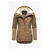 Marikoo BIKOO giacca invernale con cappuccio da donna, Taupe,