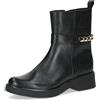 CAPRICE Stivaletti da donna in pelle con tacco a blocco, Nero (Black Comb), 38 EU