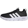 adidas Donna Cloudfoam Flex Elastic Laces Shoes, Core Black/Zero Met./Almost Pink, 42 EU