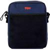 Levi's Crossbody Nord-Sud con doppia cinghia, da uomo, taglia unica, blu navy, 21.5X4.5X26.5cm