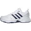 adidas Uomo Strutter Shoes, Cloud White/Dark Blue/Matte Silver, 38 2/3 EU