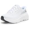 Skechers Max Cushioning Endeavour Hallandale Slip-On Donna, Tessuto Bianco con Finiture Nere, 41 EU