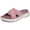 Skechers Sandali da donna Go Walk Flex ImpressedGO WALK FLEX SANDALO IMPRESSED, Tessuto malva, 41 EU