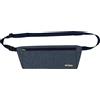 Tatonka Marsupio unisex in pelle, Blu scuro, 12 x 33 cm