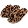 riemot Pantofole Donna in Memory Foam Ciabatte Invernali da Casa Calde leggere Comode Ciabatte Donna Antiscivolo Pelose Morbide Suola Scarpe Invernali Indoor Outdoor,Leopardato,40/41 EU