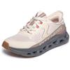 Skechers Glide-Step Altus Slip-On Donna, Rete Sintetica Naturale con Finiture Grigie, 37 EU
