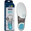 Sidas Max Protect Move Support Solette Multisport, Comfort per Tutto Il Giorno, Assorbimento degli Urti e Maggiore stabilità, Solette per Scarpe da Lavoro, Sportive e per Tutti i Giorni