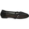 Pieces, Pcsteph Mary Jane Mesh Ballerina HG Donna, Nero, 38 EU