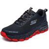 Skechers Sneakers Max Protect da Uomo, Nero/Rosso, 40
