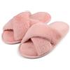 riemot Pantofole Donna in Memory Foam Ciabatte Invernali da Casa Calde leggere Comode Ciabatte Donna Antiscivolo Ciabatte Pelose Morbide Suola Scarpe Donna Invernali Indoor Outdoor,Rosa,38/39 EU