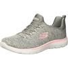 Skechers Summit - Quick Getaway Grey/Light Pink 9.5