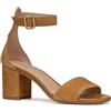 Geox D VIRNILISA 65 S A, Sandalo con Tacco Donna, Cognac, 39 EU