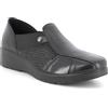 ENVAL SOFT Scarpe con Zeppa in Pelle da Donna Nero-Nero Laminato