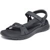 Skechers Go Walk Flex Sublime - Sandali da donna, Nero/nero, 41 EU