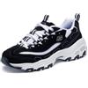 Skechers D'lites Biggest Fan, Sneaker Donna, Black White, 37 EU