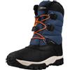 Geox J Himalaya Boy B ABX - Stivali alti, in denim/nero, 32 EU, Nero, 32 EU