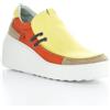 Fly London DAVY667FLY, Sneaker Donna, Taupe/Yellow/Poppy Orange, 41 EU